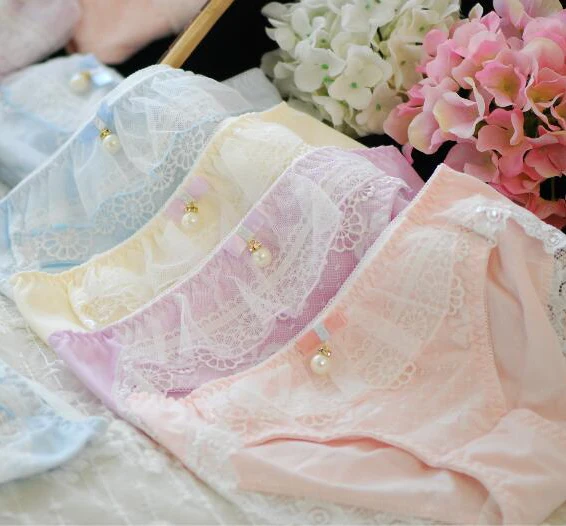 2016 New Arrival M L XL Princess Lovely Cute Lolita Unique Lace Pearl Bow Sexy Panties Underwear brief Thong WP201
2016 New Arrival M L XL Princess Lovely Cute Lolita Unique Lace Pearl Bow Sexy Panties Underwear brief Thong WP201