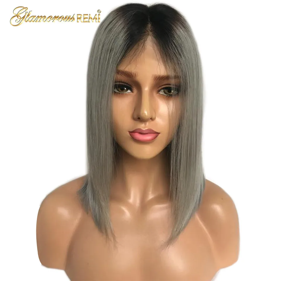 Ombre Lace Front Wig BOB Style Remy Human Hair Short Natural Black 2 Tone 1B Grey #27 Silky Straight Lace Frontal Wigs for Women
Ombre Lace Front Wig BOB Style Remy Human Hair Short Natural Black 2 Tone 1B Grey #27 Silky Straight Lace Frontal Wigs for Women