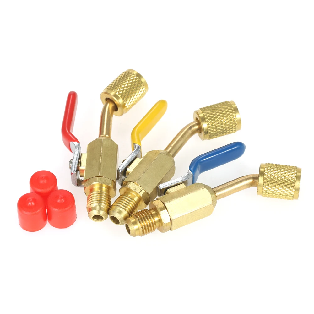 Air Conditioning Refrigerant 3PCS Color Coded R410A R134A Shut Valves for AC HVAC Refrigeration Charging Hoses
Air Conditioning Refrigerant 3PCS Color Coded R410A R134A Shut Valves for AC HVAC Refrigeration Charging Hoses