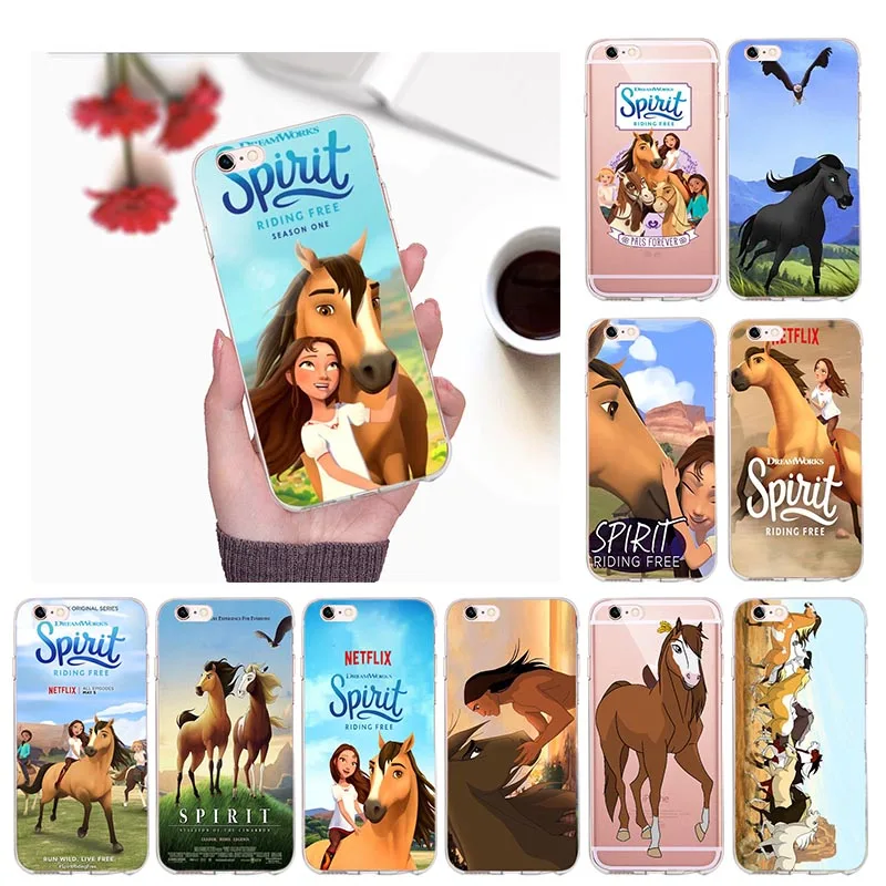 Spirit Riding Free Kiger Mustang Soft Case for iPhone 6 7 8 Plus X Xs Max XR 4 5 6 SE mobile phone Cover Coque Shell Hull
Spirit Riding Free Kiger Mustang Soft Case for iPhone 6 7 8 Plus X Xs Max XR 4 5 6 SE mobile phone Cover Coque Shell Hull