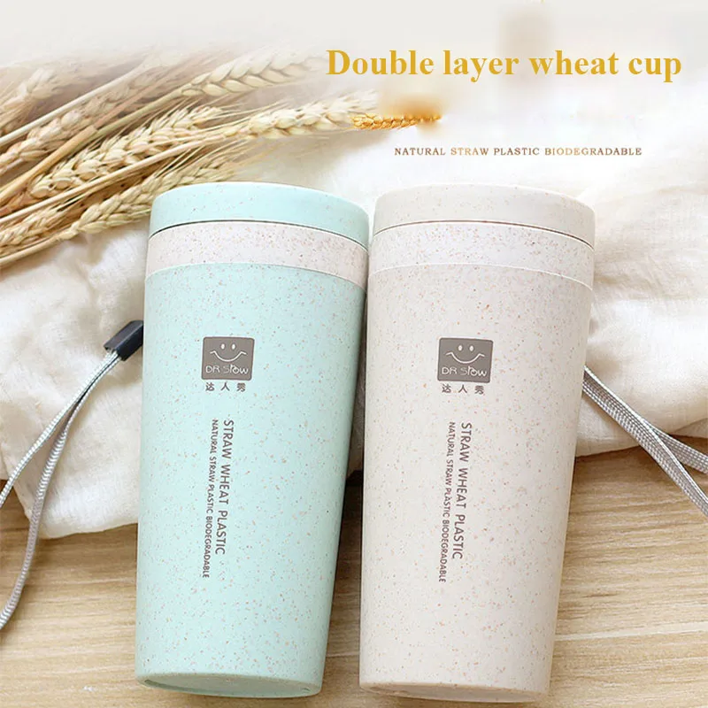 Double Layer Wheat Straw Hand Cup Thermos Vacuum Mugs Coffee Cup Student Sport Thermos Bottle For Travel & Work
Double Layer Wheat Straw Hand Cup Thermos Vacuum Mugs Coffee Cup Student Sport Thermos Bottle For Travel & Work