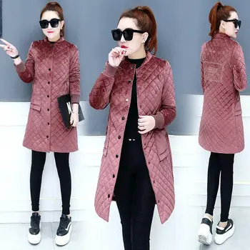 Winter Gold Velvet Cotton Coats Long Womens Jacket 2020 Korean Women Temperament Slim Warm High Quality Down Parkas Ladies Coats
Winter Gold Velvet Cotton Coats Long Womens Jacket 2020 Korean Women Temperament Slim Warm High Quality Down Parkas Ladies Coats