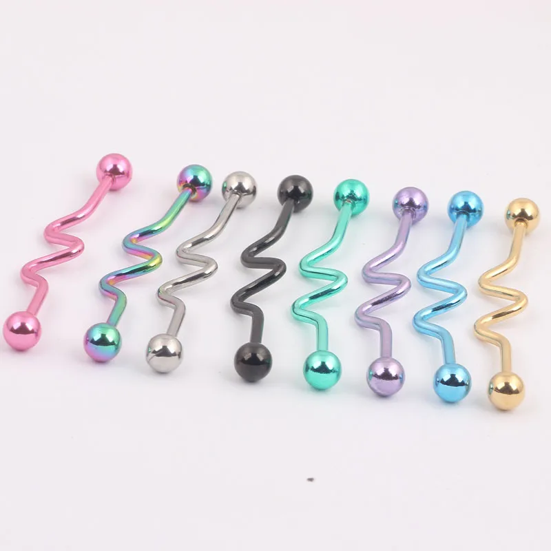 2017 New Titanium Steel Tongue Piercing Curved Barbell Titanium Piercings Tongue Barbell For Women Fashion Body Jewelry Gifts
2017 New Titanium Steel Tongue Piercing Curved Barbell Titanium Piercings Tongue Barbell For Women Fashion Body Jewelry Gifts