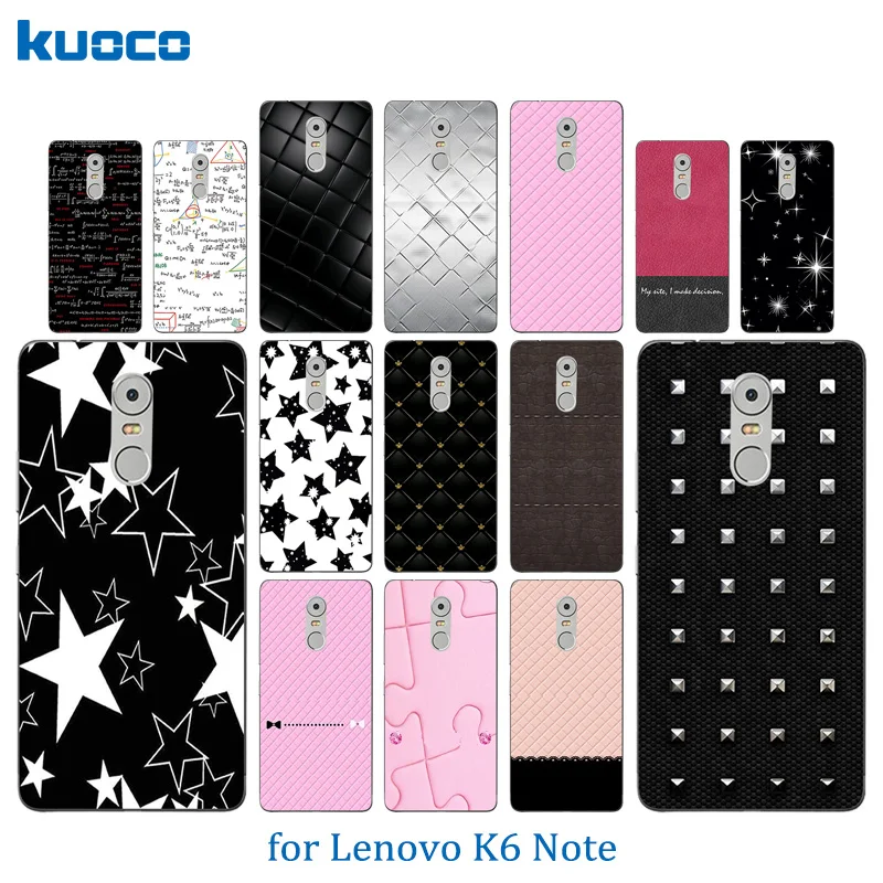Роскошный силиконовый чехол 5 дюйма для Lenovo K6 Note Vibe телефона с красочным рисунком