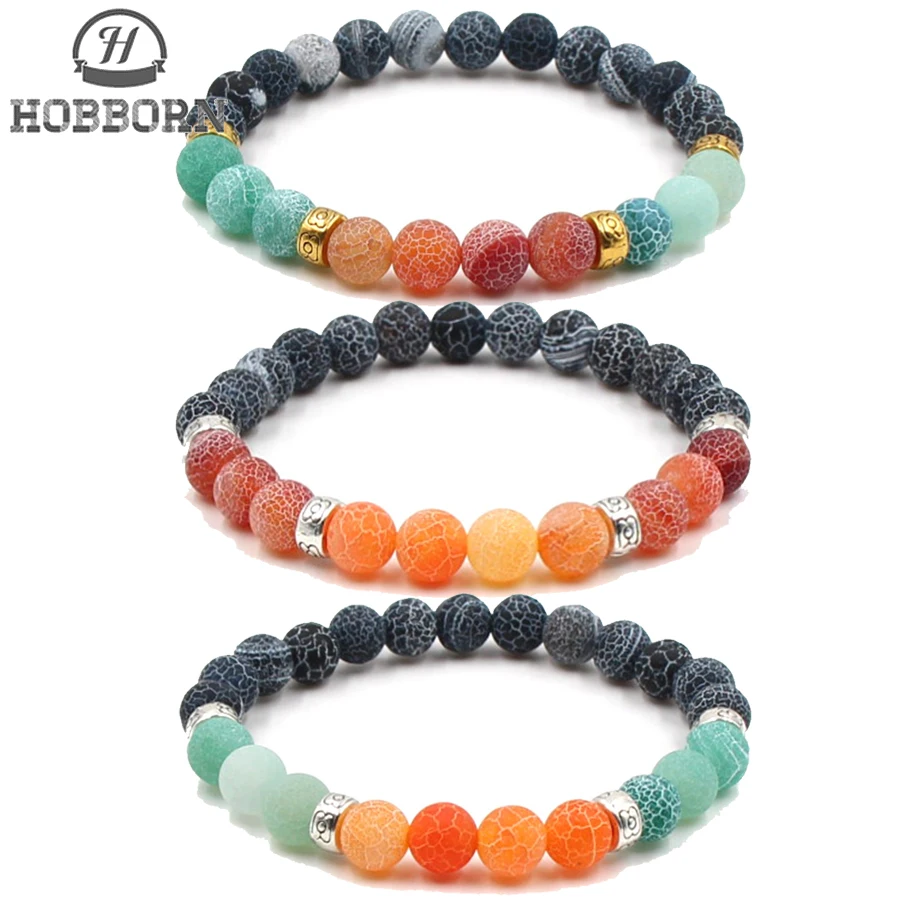 HOBBORN Classic 8mm Natural Stone Chakra Bracelet Weathered Onxy Healing Reiki Prayer Balance Women Men Bracelets Pulsera Cruz
HOBBORN Classic 8mm Natural Stone Chakra Bracelet Weathered Onxy Healing Reiki Prayer Balance Women Men Bracelets Pulsera Cruz