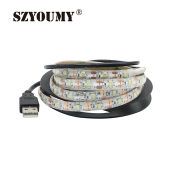 SZYOUMY DC 5V USB Cable LED Strip Light 2835 SMD Flexible Led Stripe DIY Decorative Car bicycle TV Background Lights
SZYOUMY DC 5V USB Cable LED Strip Light 2835 SMD Flexible Led Stripe DIY Decorative Car bicycle TV Background Lights