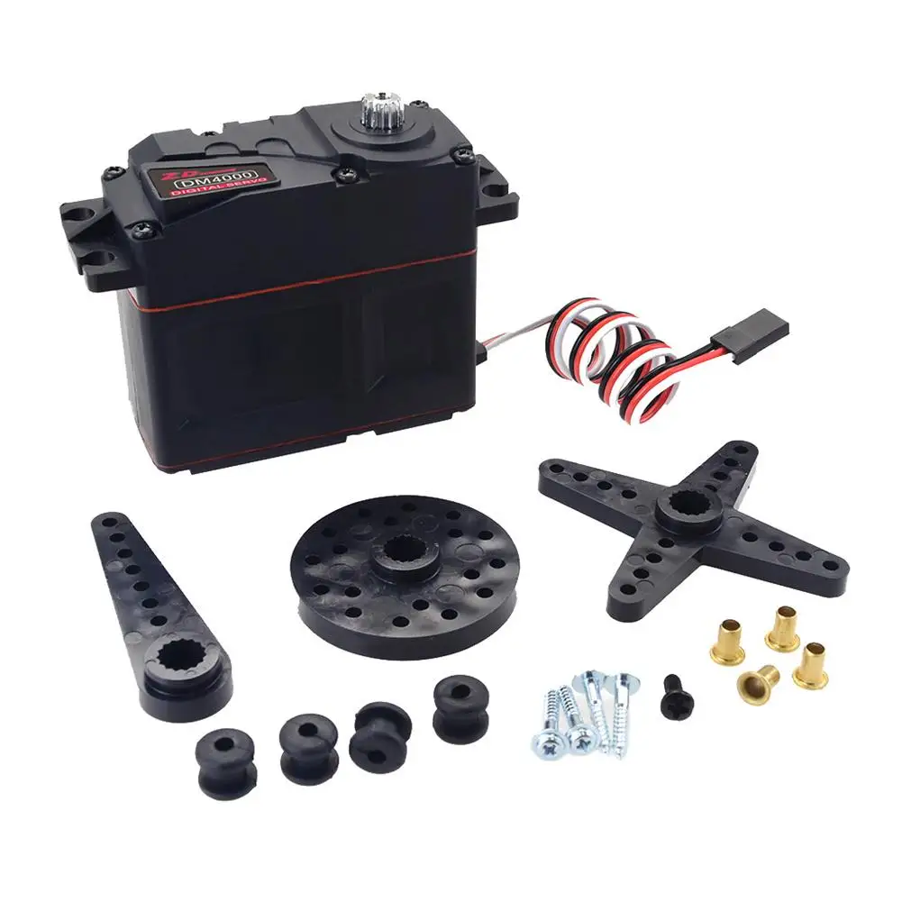 1/5 RC Car ZD DM4000 40KG HV Steel Gear Full CNC Aluminium Shell Coreless Servo For Helicopter Waterproof
1/5 RC Car ZD DM4000 40KG HV Steel Gear Full CNC Aluminium Shell Coreless Servo For Helicopter Waterproof