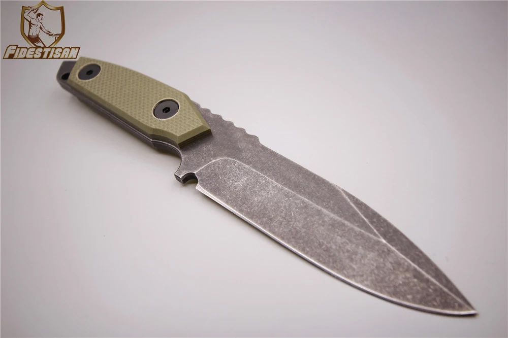 Handcade small straight knife 9CR18MOV steel high hardness 59Hrc Do the old G10 handle Wear hard V-shaped blade Outdoor survival 
Handcade small straight knife 9CR18MOV steel high hardness 59Hrc Do the old G10 handle Wear hard V-shaped blade Outdoor survival