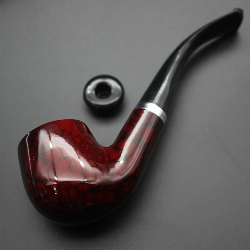 Cigarette cut tobacco dual-use resin pipe men's classic shape imitation wood grain tobacco pipe holiday gift decoration
Cigarette cut tobacco dual-use resin pipe men's classic shape imitation wood grain tobacco pipe holiday gift decoration