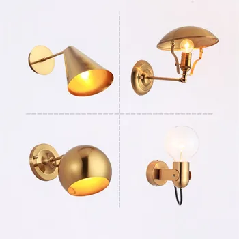 Modern Simple Golden Wall Lights Iron Small Mounted Wall Lamp For Reading Restaurant Lobby Living Room Bedroom Bedside Luminaire
Modern Simple Golden Wall Lights Iron Small Mounted Wall Lamp For Reading Restaurant Lobby Living Room Bedroom Bedside Luminaire