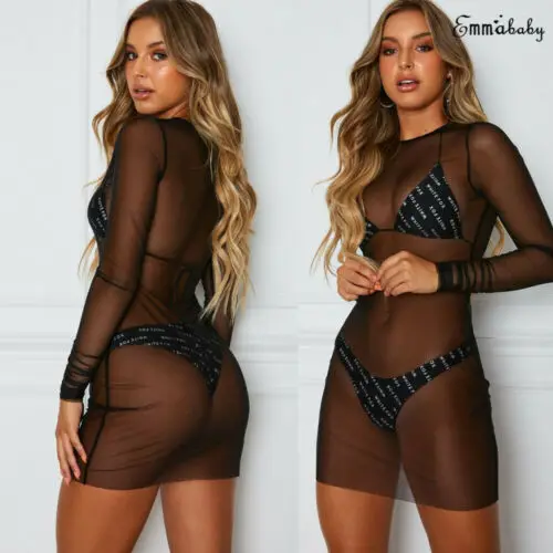 Hirigin 2019 New Beach Dress Bikini Swimsuit Cover Up Beach Lace See Through Cover Ups For Women Summer Beach Wear Dress Solid
Hirigin 2019 New Beach Dress Bikini Swimsuit Cover Up Beach Lace See Through Cover Ups For Women Summer Beach Wear Dress Solid