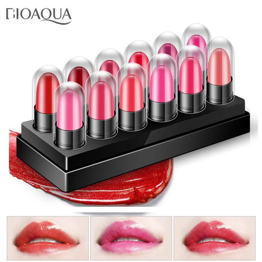 BIOAQUA Gorgeous Water Lip Keep Color and The Moist Makeup Moisturizing Smooth and Tender 12pcs Lipstick
BIOAQUA Gorgeous Water Lip Keep Color and The Moist Makeup Moisturizing Smooth and Tender 12pcs Lipstick
