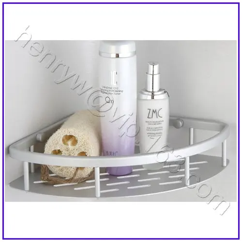 Retail - Luxury Aluminium Bathroom Shelves, Shampoo & Soap Holder, Wall Mounted at Corner,L15527 Retail - Luxury Aluminium Bathroom Shelves, Shampoo & Soap Holder, Wall Mounted at Corner,L15527<br><br>Aliexpress