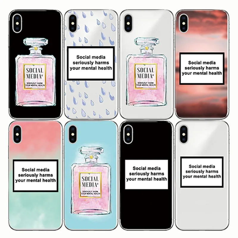 Soft TPU Back Cover Coque Social Media Seriously Harms Your Mental Phone Case For Apple Iphone 5S SE X 6S 7 8 plus XR XS MAX
Soft TPU Back Cover Coque Social Media Seriously Harms Your Mental Phone Case For Apple Iphone 5S SE X 6S 7 8 plus XR XS MAX