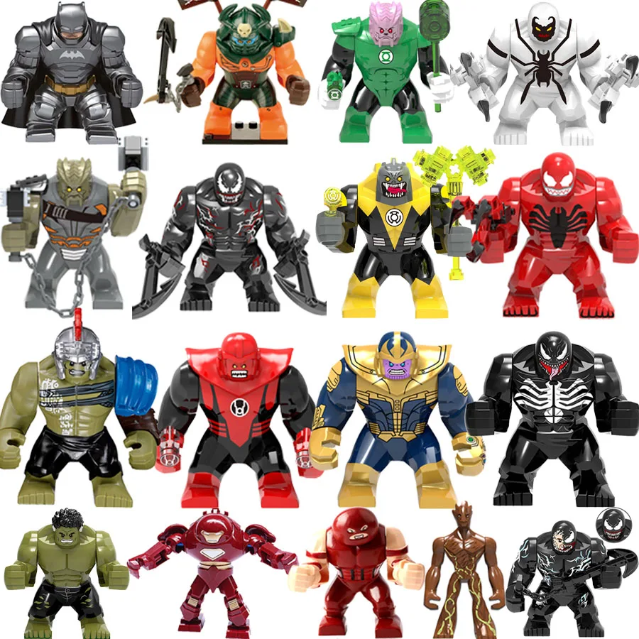 Single Big Size Marvel Batman Venom Thanos Anti-Venom Carange Hulk Figure models large Building Blocks Compatible Legoingly toys
Single Big Size Marvel Batman Venom Thanos Anti-Venom Carange Hulk Figure models large Building Blocks Compatible Legoingly toys
