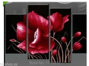 High Quality Red Camellia Flower Oil Painting On Canvas 4Pcs Art Sest Abstract Home Decoration Modern Wall For Living Room Sale
High Quality Red Camellia Flower Oil Painting On Canvas 4Pcs Art Sest Abstract Home Decoration Modern Wall For Living Room Sale