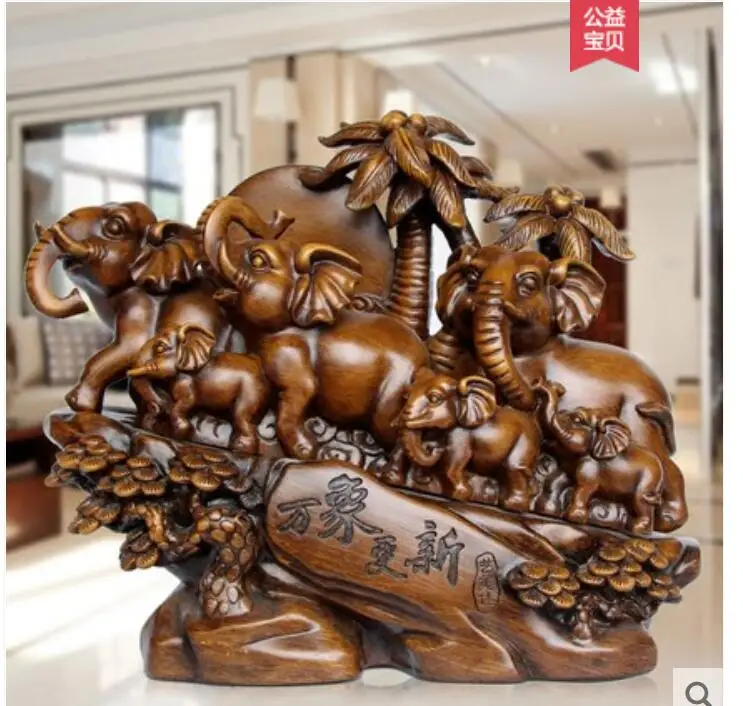 Auspicious seven elephant furnishing a living room TV cabinet decoration neoclassical home wine cabinet crafts statue sculpture
Auspicious seven elephant furnishing a living room TV cabinet decoration neoclassical home wine cabinet crafts statue sculpture