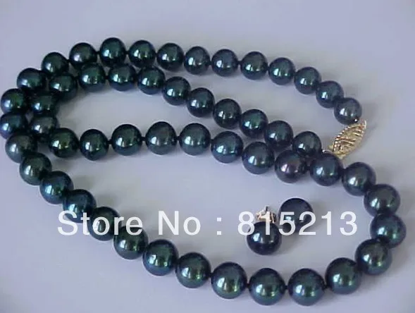 ddh00638 SET OF 9-10MM AAA ROUND GENUINE BLACK PEARL NECKLACE & STUD EARRINGS SOLID 14K
ddh00638 SET OF 9-10MM AAA ROUND GENUINE BLACK PEARL NECKLACE & STUD EARRINGS SOLID 14K