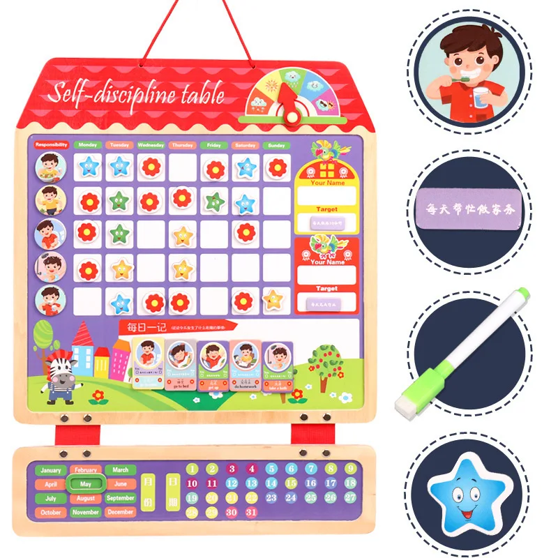 Kindergarten Children Grow Self-discipline Form To Develop Good Habits Behavior Record Table To Cultivate Rewards Stickers Toys
Kindergarten Children Grow Self-discipline Form To Develop Good Habits Behavior Record Table To Cultivate Rewards Stickers Toys