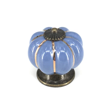 4PCS Royal Blue Pumpkin Knobs Cabinet Hardware Furniture Knob Ceramic Drawer Pull Vintage decorative Knobs
4PCS Royal Blue Pumpkin Knobs Cabinet Hardware Furniture Knob Ceramic Drawer Pull Vintage decorative Knobs
