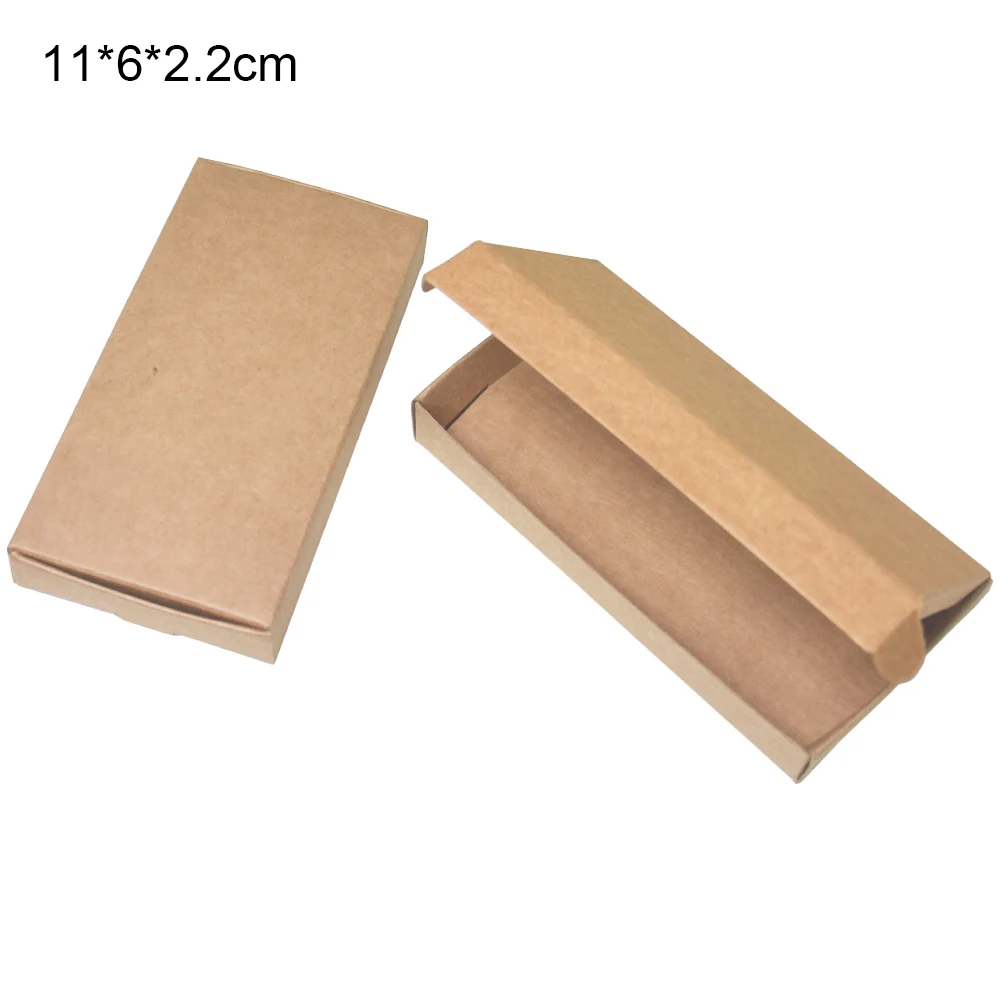 50pcs/lot 11x6x2.2cm Brown Kraft Paper Gift Box Wedding Candle Storage Box Candy Jewelry Package Paperboard Handmade Soap Boxes
50pcs/lot 11x6x2.2cm Brown Kraft Paper Gift Box Wedding Candle Storage Box Candy Jewelry Package Paperboard Handmade Soap Boxes