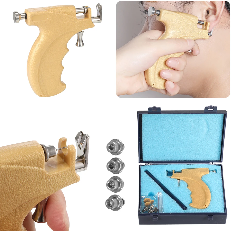 Professional Ear Piercing Gun Tools Steel Stud Earring Safe Sterile Nose Navel Helix Piercing Tool Set Body Jewelry Machine Kit
Professional Ear Piercing Gun Tools Steel Stud Earring Safe Sterile Nose Navel Helix Piercing Tool Set Body Jewelry Machine Kit