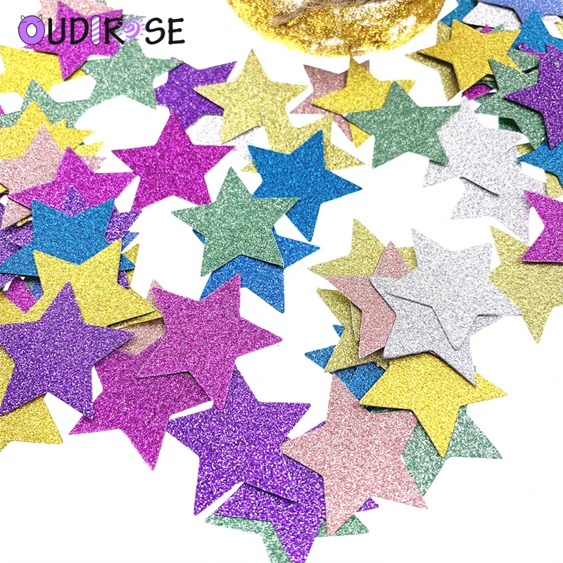 OUDIROSE 100 шт 3 см розовое золото конфетти круглый любовь подарок на день рождения