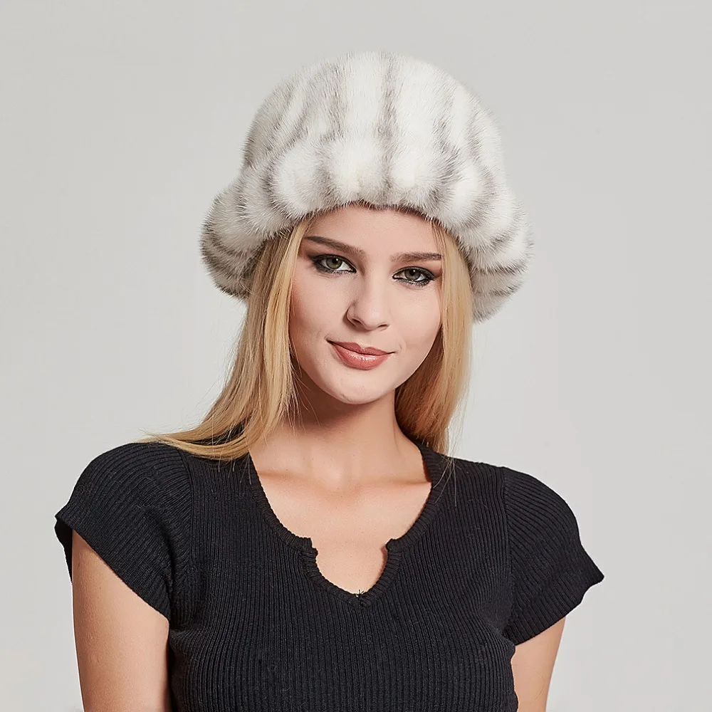 Fur Story Real Fur Hat Women's Real Mink Fur Cap Bucket Hats Natural Top Grade Full Pelt Mink Fur Cap Hat Winter Warm hat 17611
Fur Story Real Fur Hat Women's Real Mink Fur Cap Bucket Hats Natural Top Grade Full Pelt Mink Fur Cap Hat Winter Warm hat 17611