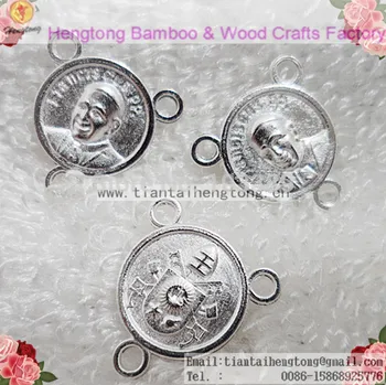 Free shipping 100pcs/pack cheap silver color alloy francisus pope rosary centerpiece, metal center, three hole center for italy
Free shipping 100pcs/pack cheap silver color alloy francisus pope rosary centerpiece, metal center, three hole center for italy