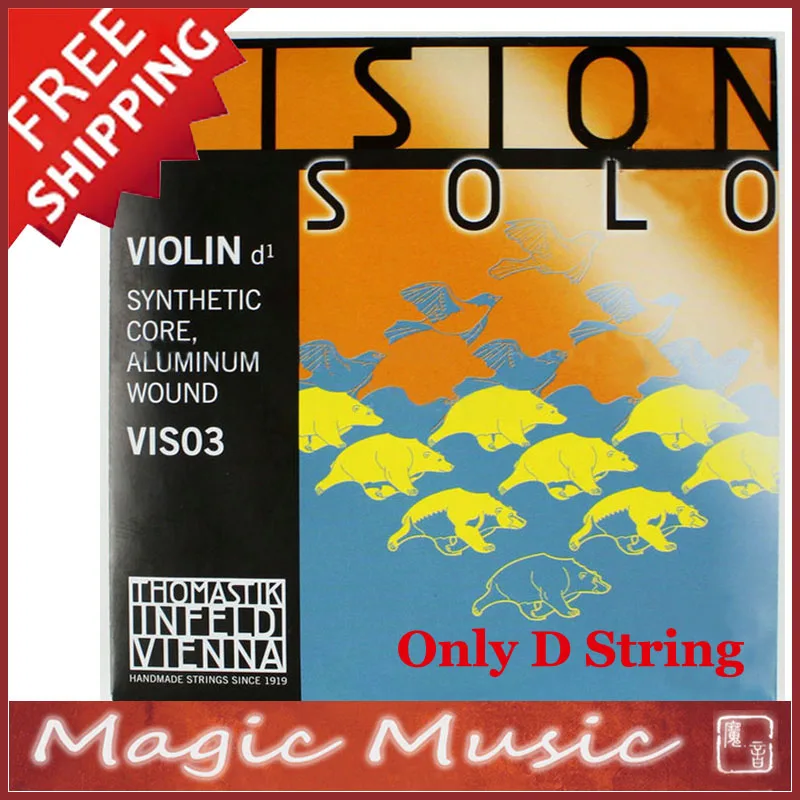 Free shipping! Thomastik Vision SOLO VIS03 Violin D String 4/4, Made in Austria, Only D String Model VIS03 1 Piece
Free shipping! Thomastik Vision SOLO VIS03 Violin D String 4/4, Made in Austria, Only D String Model VIS03 1 Piece