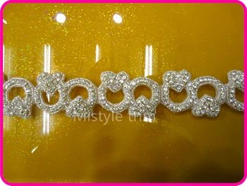 New Arrival Bling bling crystal rhinestone appliques for wedding sash 5yards/lot
New Arrival Bling bling crystal rhinestone appliques for wedding sash 5yards/lot