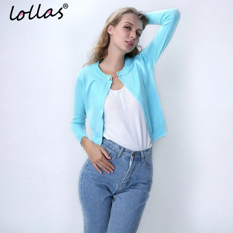 lollas New Solid Color Fashion Women Sweater Female Cardigan Thin Outerwear Summer Short Design Knit Long-sleeve Sweater
lollas New Solid Color Fashion Women Sweater Female Cardigan Thin Outerwear Summer Short Design Knit Long-sleeve Sweater
