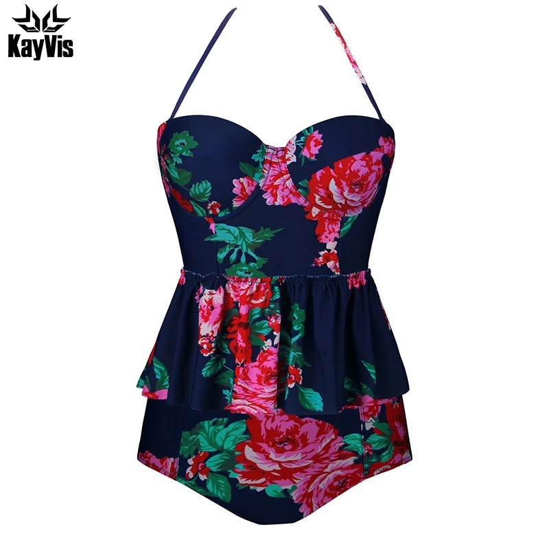 KayVis Newest Halter Two Piece Bikini Women Vintage Swimwear Push Up Print Swimsuit Plus Size Tankini Beach Wear Bathing Suits
KayVis Newest Halter Two Piece Bikini Women Vintage Swimwear Push Up Print Swimsuit Plus Size Tankini Beach Wear Bathing Suits