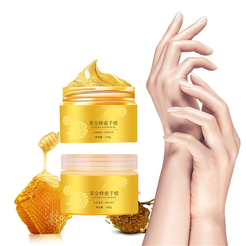 24K Gold Milk Honey Paraffin Wax Hand Mask Peel off Mask Exfoliating Calluses Moisturizing Whitening Skin Care 100g
24K Gold Milk Honey Paraffin Wax Hand Mask Peel off Mask Exfoliating Calluses Moisturizing Whitening Skin Care 100g