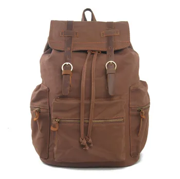 New Vintage Large Capacity Rucksack Men's Military Leather Canvas Backpack Leisure Travel package Men's Laptop Backpacks bag
New Vintage Large Capacity Rucksack Men's Military Leather Canvas Backpack Leisure Travel package Men's Laptop Backpacks bag