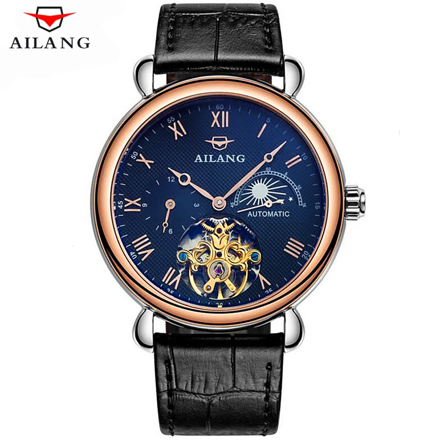 AILANG Rose Gold Men Watches Luxury Tourbillon Automatic Mechanical Watch Men's Sport Clock Relogio Masculino Waterproof 30M
AILANG Rose Gold Men Watches Luxury Tourbillon Automatic Mechanical Watch Men's Sport Clock Relogio Masculino Waterproof 30M