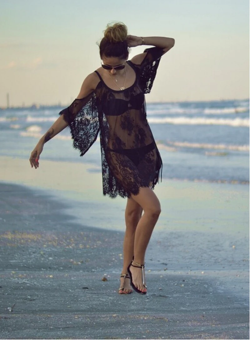 Bikini Cover Up Lace Hollow Crochet Swimsuit Beach Dress Women 2018 Summer Ladies Cover-Ups Bathing Suit Swimming Wear Tunic
Bikini Cover Up Lace Hollow Crochet Swimsuit Beach Dress Women 2018 Summer Ladies Cover-Ups Bathing Suit Swimming Wear Tunic