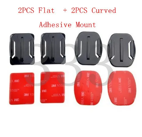 For Go pro Accessories 2PCS Flat Adhesive Mount+2PCS Curved Adhesive Mounts Replacment Kit For Gopro Hero 6 Hero 5 Hero 3+ 3 4
For Go pro Accessories 2PCS Flat Adhesive Mount+2PCS Curved Adhesive Mounts Replacment Kit For Gopro Hero 6 Hero 5 Hero 3+ 3 4