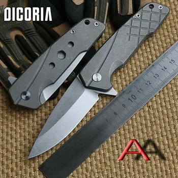 DICORIA Rock Folding knife Titanium handle S35VN blade Flipper ball bearing Tactical hunting camping survival Knives EDC tools
DICORIA Rock Folding knife Titanium handle S35VN blade Flipper ball bearing Tactical hunting camping survival Knives EDC tools