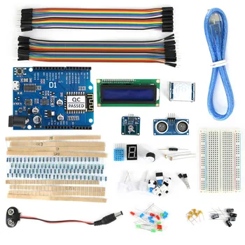 ESP8266 ESP-12E UNO Wi-Fi BreadBoard Kit with Sensors / LCD Display Module Usable for Arduino
ESP8266 ESP-12E UNO Wi-Fi BreadBoard Kit with Sensors / LCD Display Module Usable for Arduino