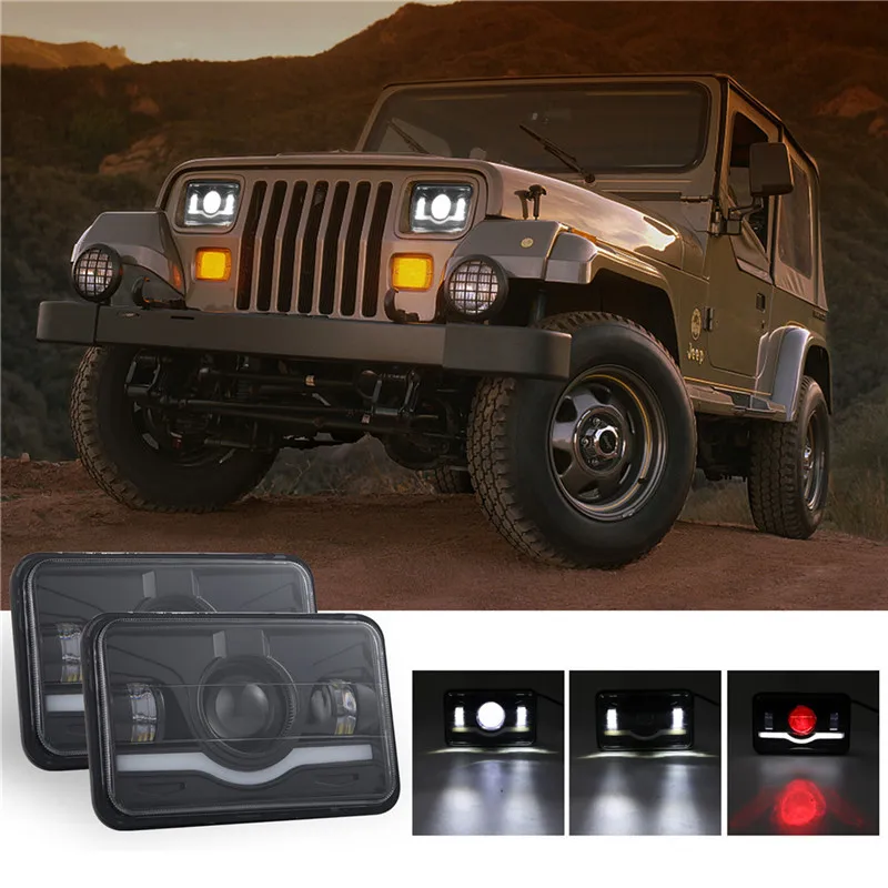 kongyide Car Light 4x6Inch 150W LED Auto Headlights 6000K Hi-Lo Red For Chevrolet Truck SUV Square 15000LM dropship 19M14
kongyide Car Light 4x6Inch 150W LED Auto Headlights 6000K Hi-Lo Red For Chevrolet Truck SUV Square 15000LM dropship 19M14