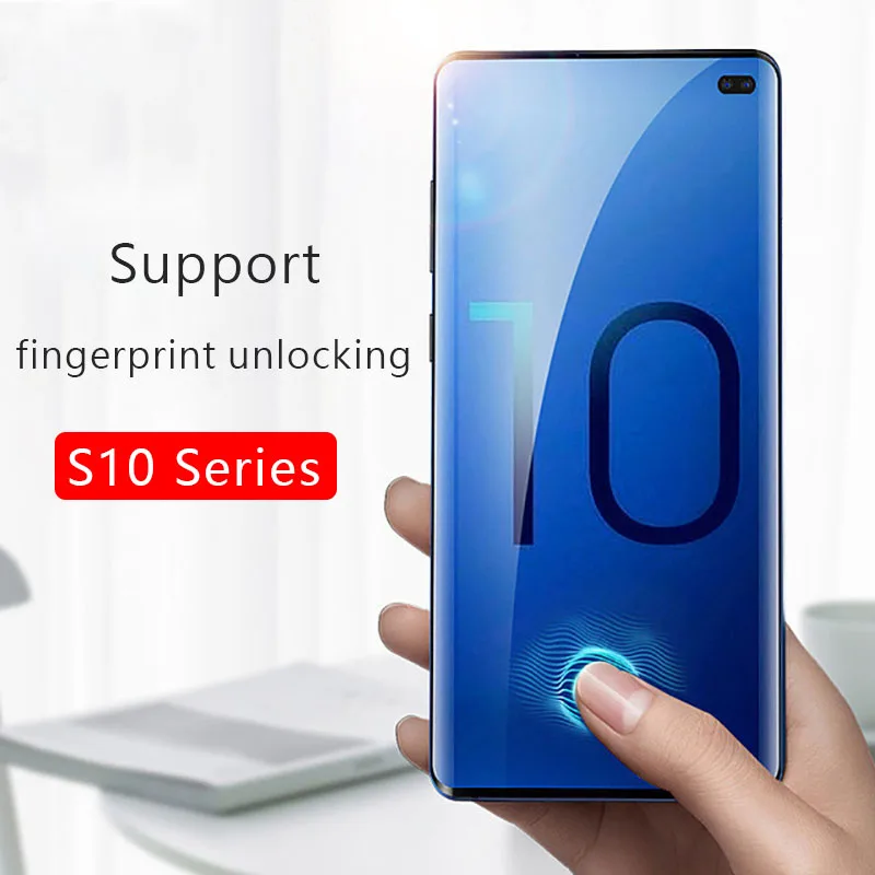 Чехол из закаленного стекла для телефона samsung galaxy s10 plus s10e Защитная пленка экрана e