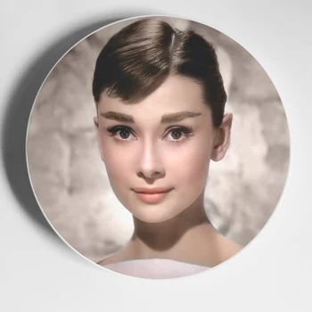 Audrey Hepburn Decorate Adornment Wall Hanging Dish Plate Wall Ceramic Disc Household Craft Plate Photo Plates
Audrey Hepburn Decorate Adornment Wall Hanging Dish Plate Wall Ceramic Disc Household Craft Plate Photo Plates