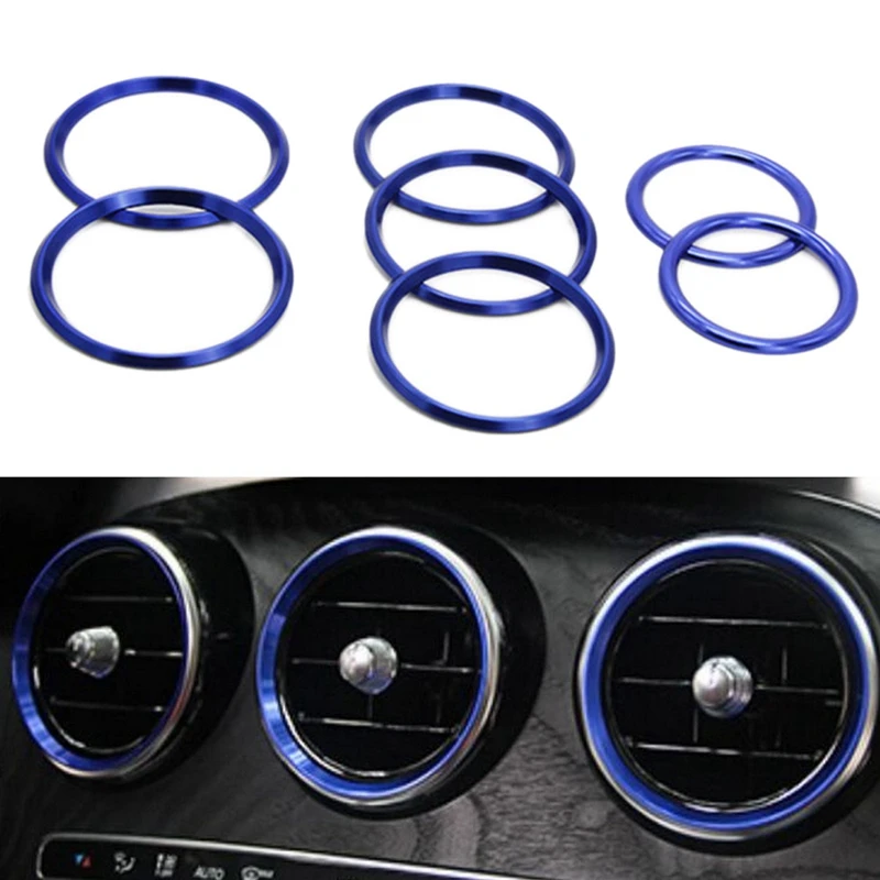 7PC Car-styling AC Outlet Ring Decoration Air Conditioning Vents Trim Stickers Cover for Mercedes Benz C Class W205 GLC 180 20
7PC Car-styling AC Outlet Ring Decoration Air Conditioning Vents Trim Stickers Cover for Mercedes Benz C Class W205 GLC 180 20