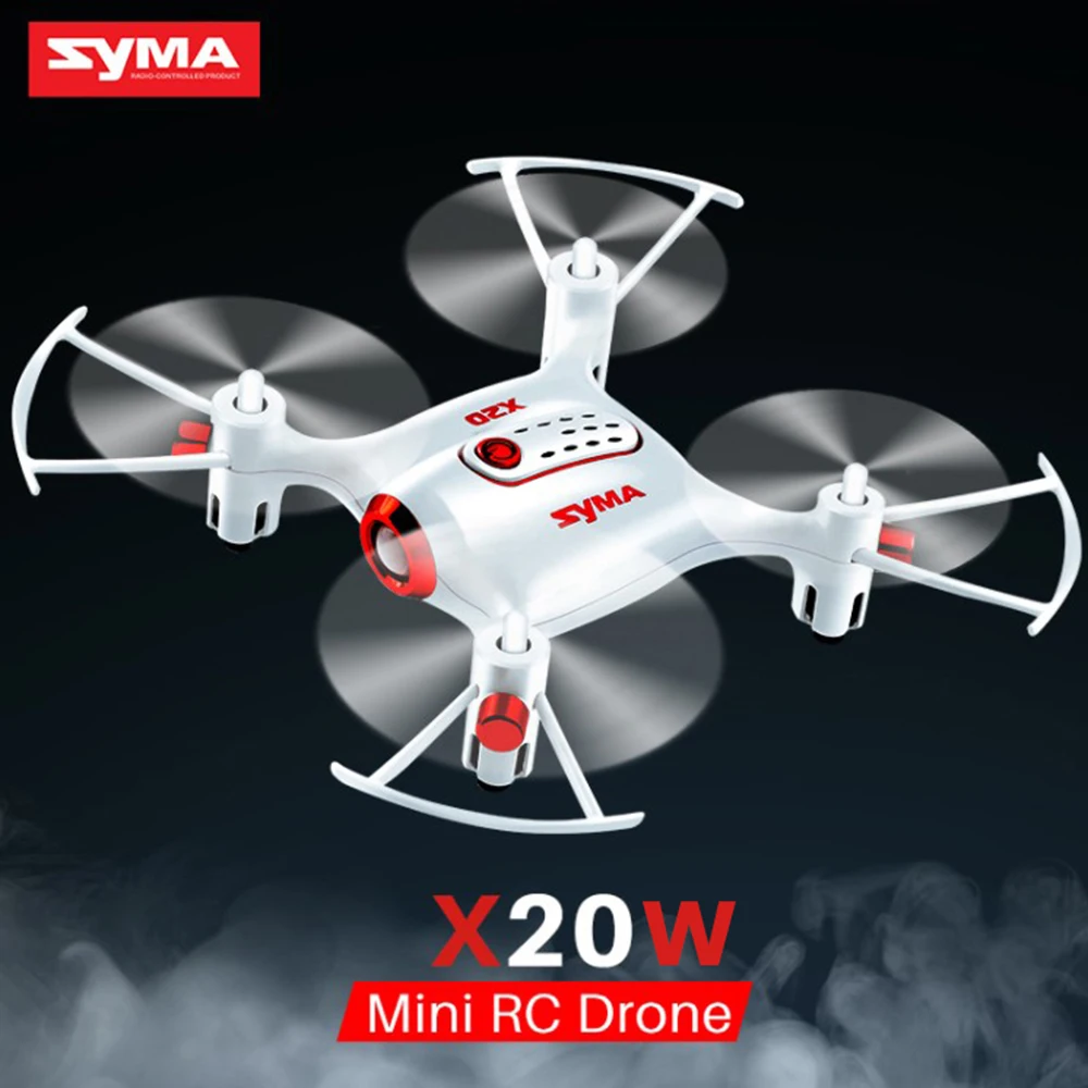 SYMA X20W Mini Drone With 720P Camera WiFi FPV Real Time Transi Helicopter App Control RC Quadcopter Selfie Drone RC Toy For Kid
SYMA X20W Mini Drone With 720P Camera WiFi FPV Real Time Transi Helicopter App Control RC Quadcopter Selfie Drone RC Toy For Kid