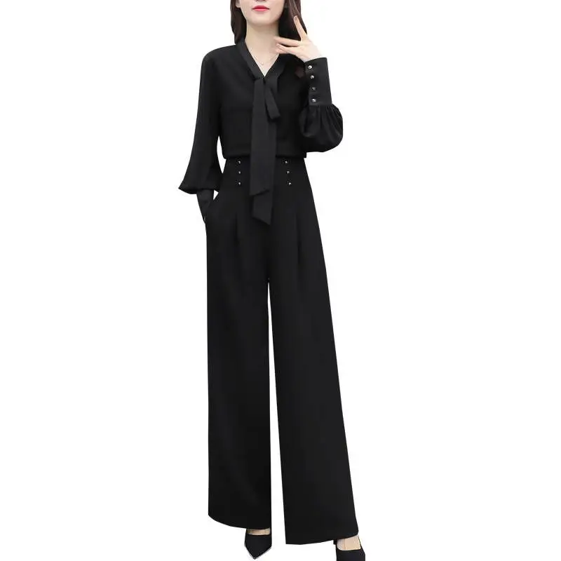 Fashion Spring Casual OL Women Tracksuit Ladies Shirts + High Waist Wide Leg Pants Suits Female Plus Size 3XL Two Piece Set F186
Fashion Spring Casual OL Women Tracksuit Ladies Shirts + High Waist Wide Leg Pants Suits Female Plus Size 3XL Two Piece Set F186