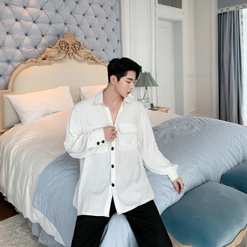 Men Fashion Vintage Long Sleeve Casual White Shirt Male Streetwear Hip Hop Fashion Party Dress Shirt Stage Show Clothes Cardigan
Men Fashion Vintage Long Sleeve Casual White Shirt Male Streetwear Hip Hop Fashion Party Dress Shirt Stage Show Clothes Cardigan