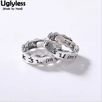 Uglyless Solid 99% Pure Silver Lovers Adjustable Open Rings 1 piece Religious Rings Men Women Buddhism Gifts Fine Jewelry Couple
Uglyless Solid 99% Pure Silver Lovers Adjustable Open Rings 1 piece Religious Rings Men Women Buddhism Gifts Fine Jewelry Couple