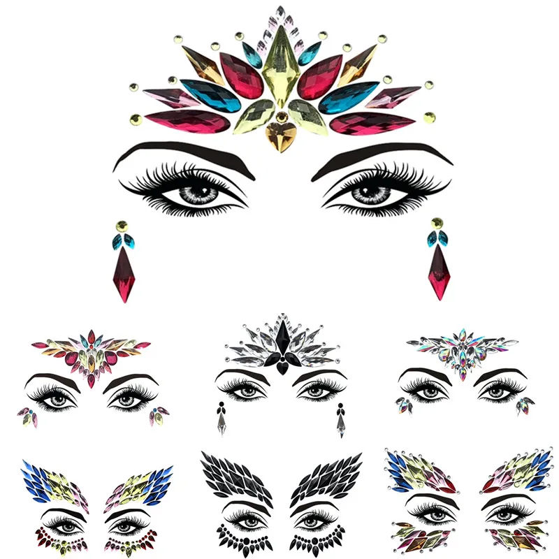 1 Sheet Handpicked Bohemia Tribal Style 3D Crystal Sticker Face And Eye Jewels Forehead Stage Decoration Xmas Decor Makeup Set
1 Sheet Handpicked Bohemia Tribal Style 3D Crystal Sticker Face And Eye Jewels Forehead Stage Decoration Xmas Decor Makeup Set