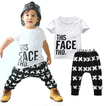 Kid Clothing Sets Toddler Kids Baby boy Summer Outfits Sports Clothes Letter T-shirt Tops+Harem Pants 2pcs Set
Kid Clothing Sets Toddler Kids Baby boy Summer Outfits Sports Clothes Letter T-shirt Tops+Harem Pants 2pcs Set